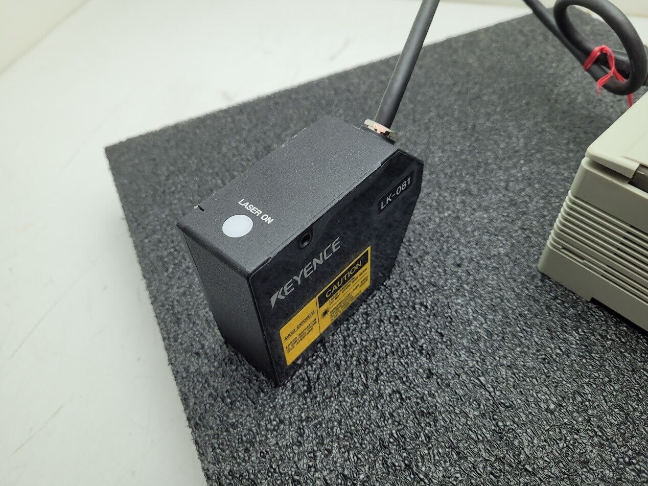 Keyence LK-2101 CCD Laser Displacement Controller LK-081 Laser Sensor, Tested