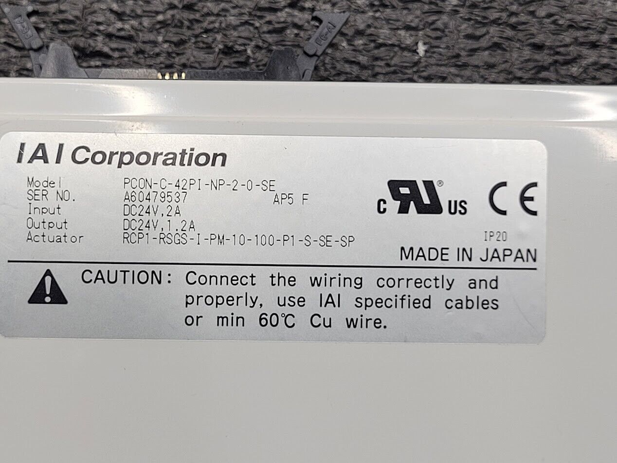 IAI Robo Cylinder Linear Piston Actuator 100mm Stroke matching PCON Controller