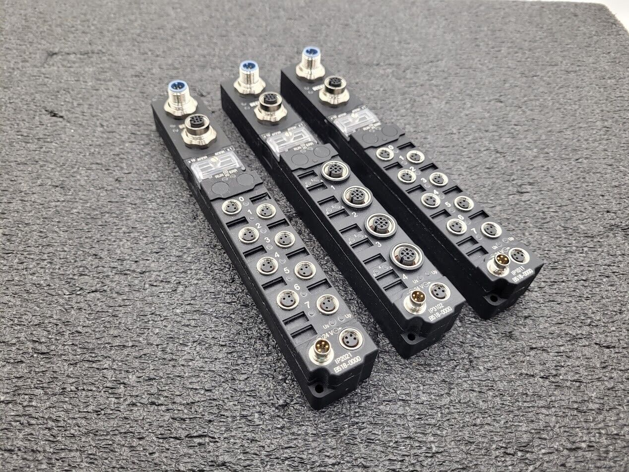 Lot of 3 BECKHOFF Fieldbus Box I/O Module IP3102 IP1011 IP2021 B510-0000