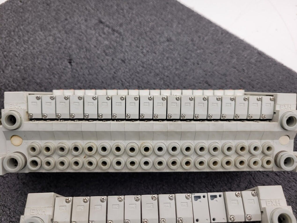 2x SMC Valve Block Solenoid Manifold VQ1200-5 VQ1100-5 24VDC 30 Valves Lot B