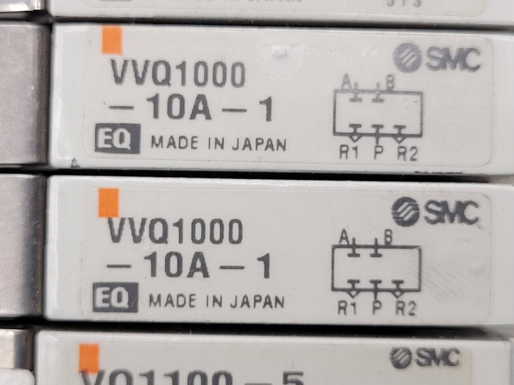 2x SMC Valve Block Solenoid Manifold VQ1200-5 VQ1100-5 24VDC 30 Valves Lot B