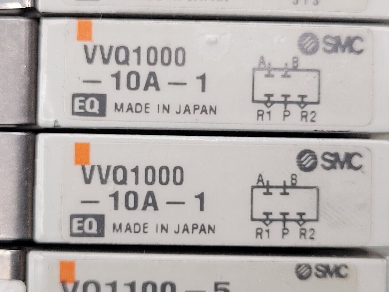 2x SMC Valve Block Solenoid Manifold VQ1200-5 VQ1100-5 24VDC 30 Valves Lot B