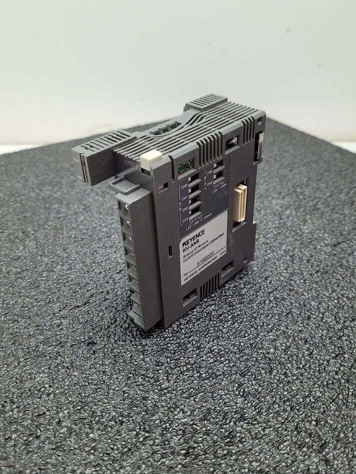 Keyence KV-AN6 Analog I/O module KV-300 I/O PLC Control Module Din Rail