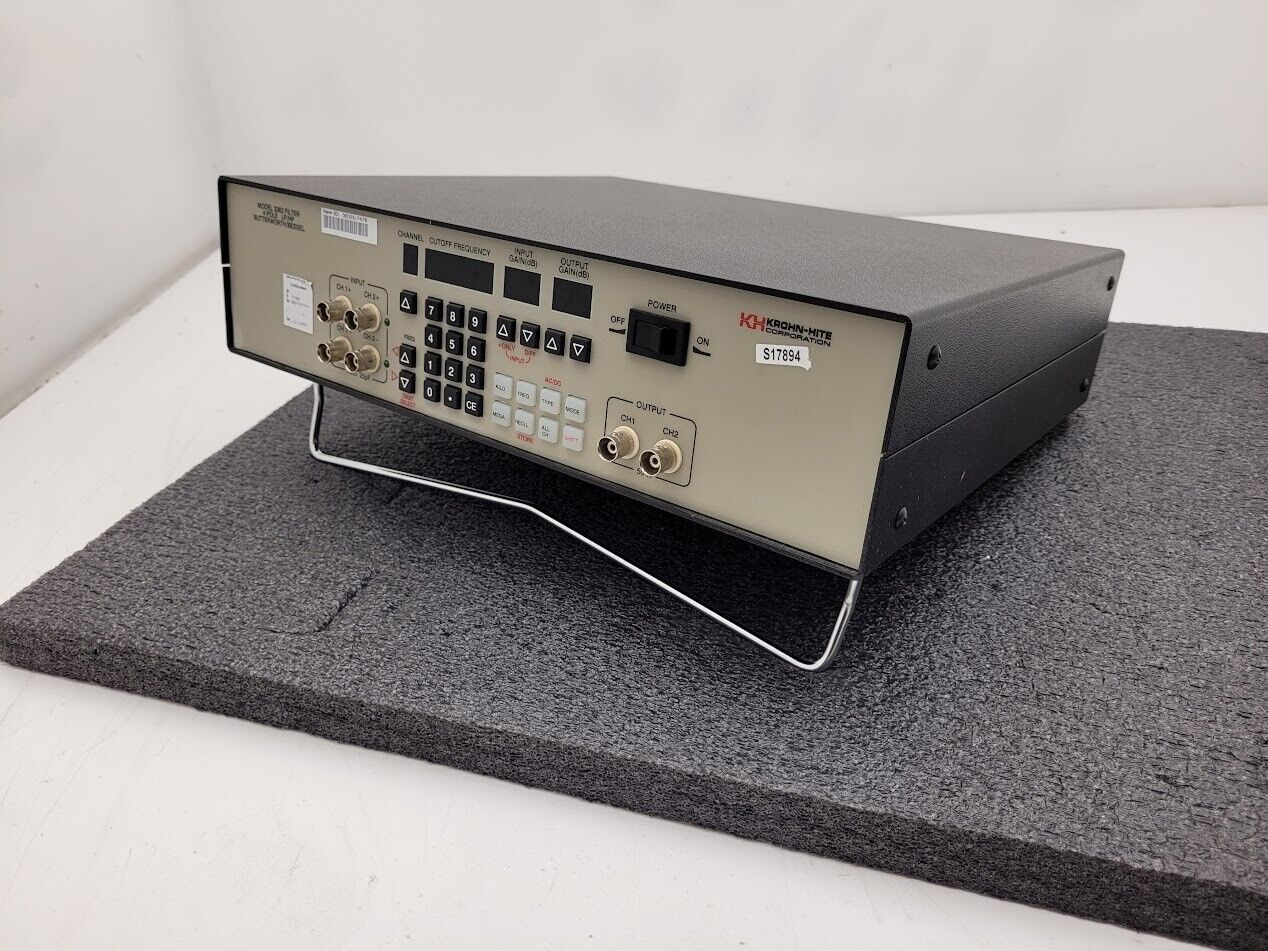 Krohn-Hite 3362 Dual Channel 4-Pole Filter 0.1Hz to 200KHz Butterworth/Bessel