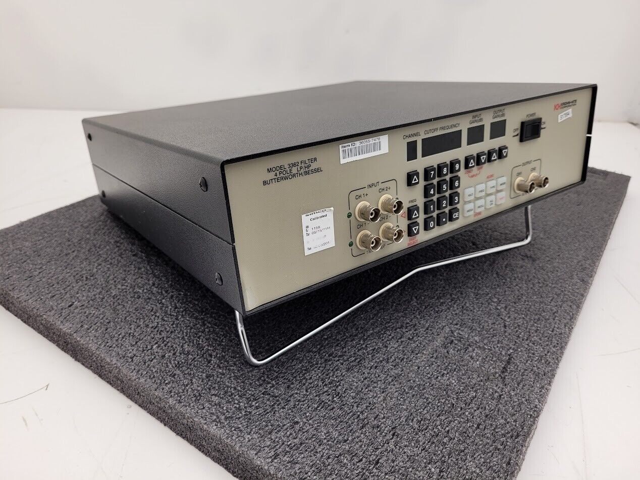 Krohn-Hite 3362 Dual Channel 4-Pole Filter 0.1Hz to 200KHz Butterworth/Bessel