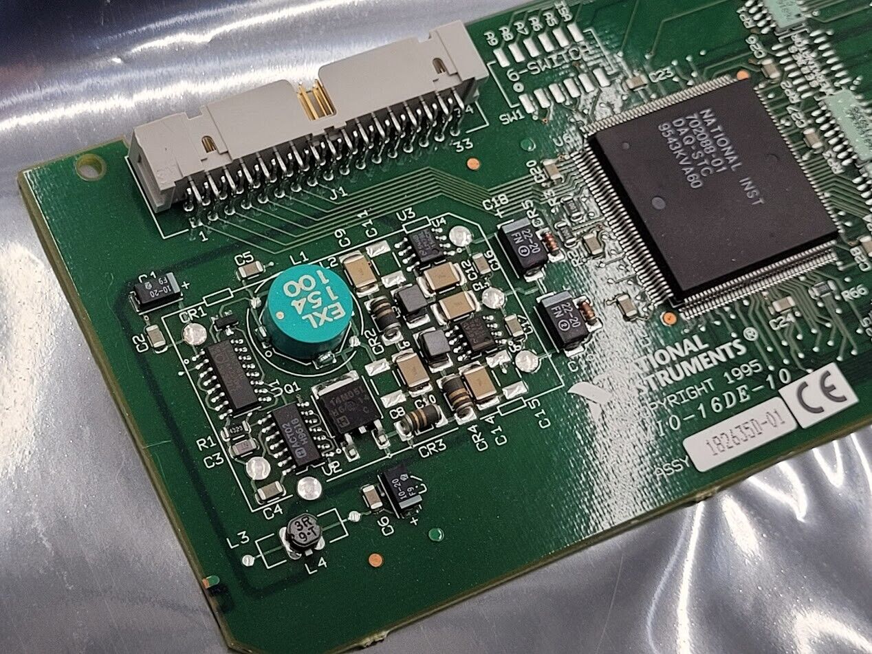 NI National Instruments AT-MIO-16DE-10 182635D-01 Analog DAQ Board ISA PC Card