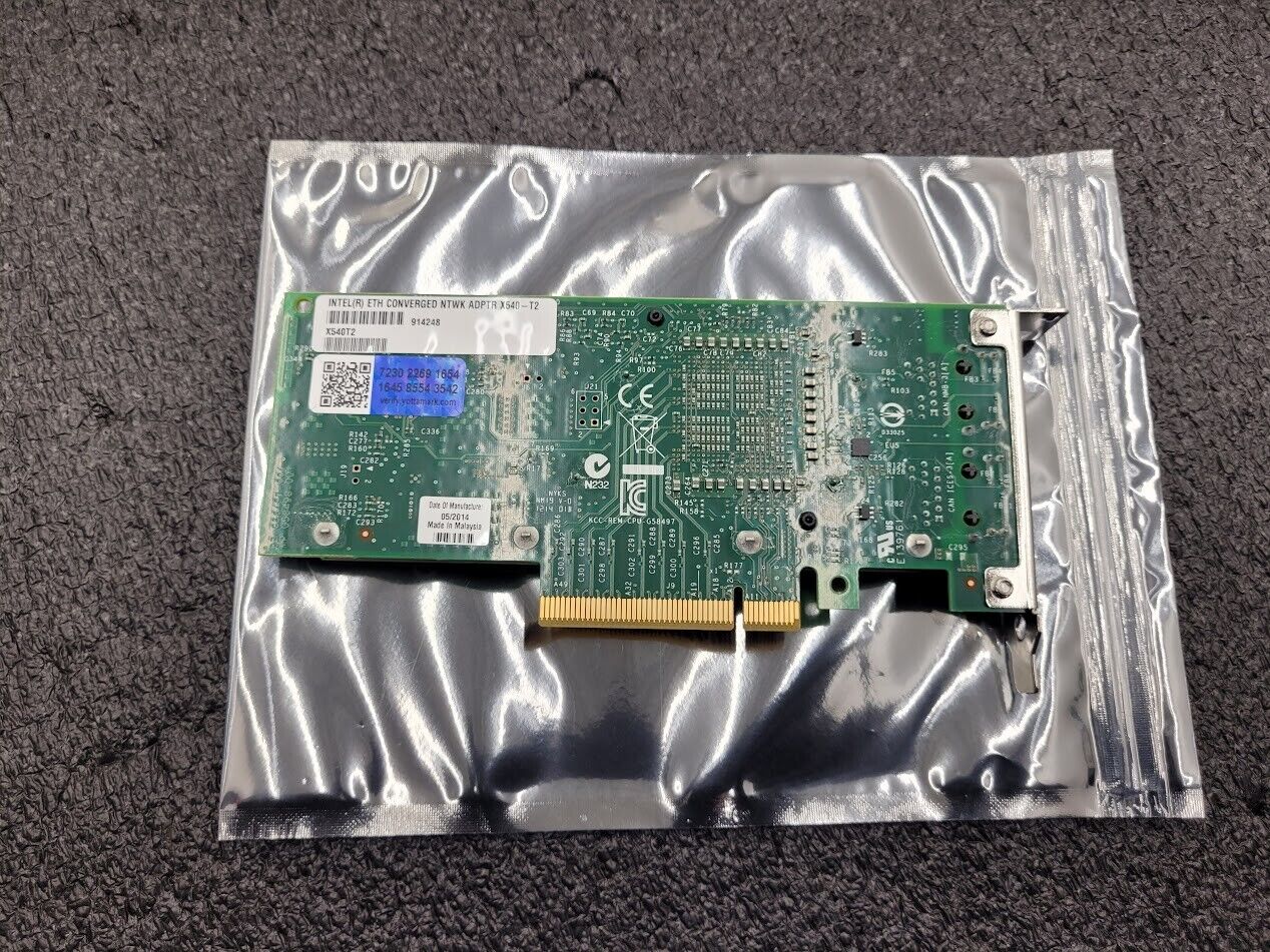 Intel X540-T2 10G Dual RJ45 Ports PCI-Express Ethernet Converged Network Adapter