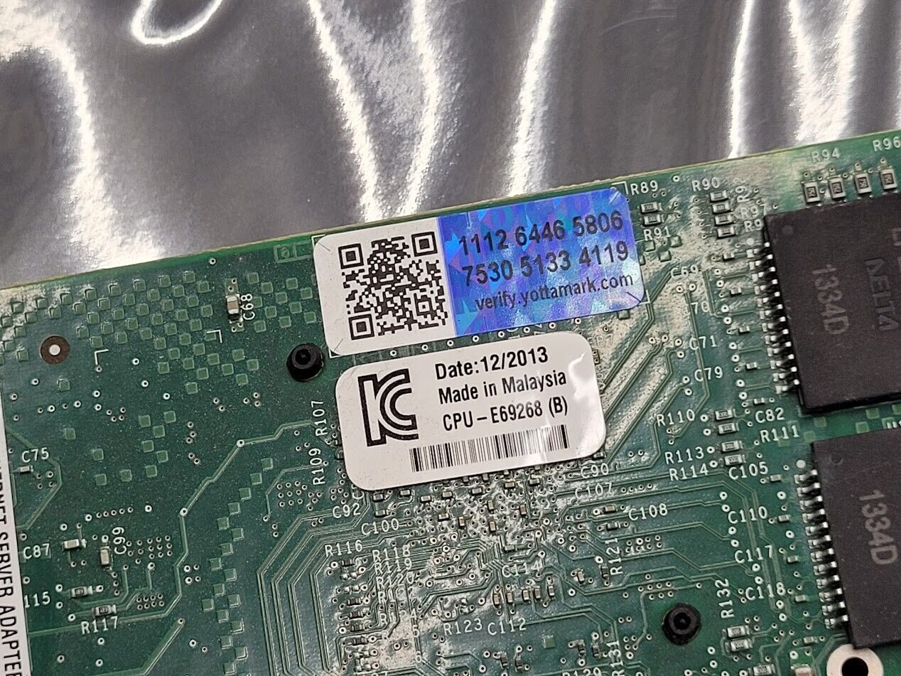IBM 49Y4242 Intel I340-T4 Quad Port Ethernet Gigabit PCI Network Adapter