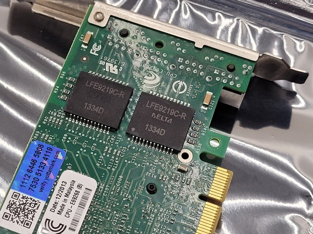 IBM 49Y4242 Intel I340-T4 Quad Port Ethernet Gigabit PCI Network Adapter