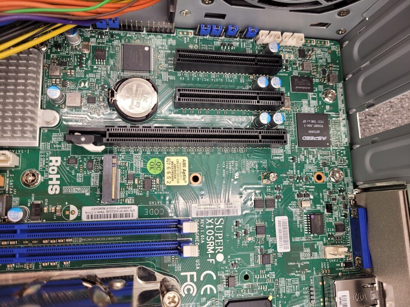 Supermicro X10SRM-F E5-2670V3 Intel C612 LGA2011-3 DDR4 ECC Motherboard 32GB Ram