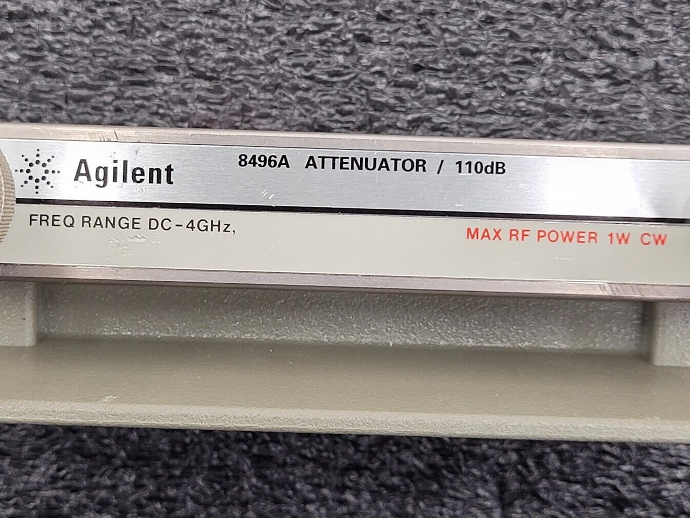 Agilent 8496A Option 001 DC-4GHz 121dB manual Step Attenuator Parts/Repair