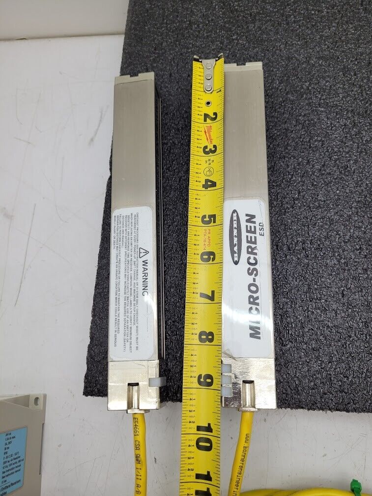 Banner USE824NP2 & USR824NP2 MICRO-SCREEN 9.4" Light Curtain Screen Set Tested