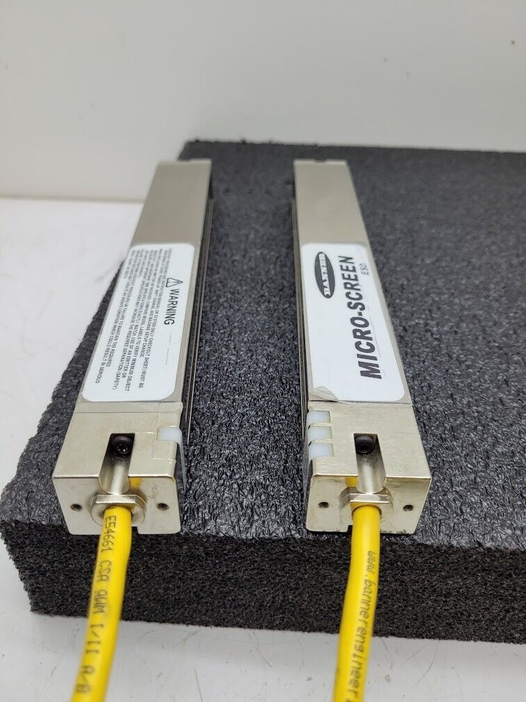 Banner USE824NP2 & USR824NP2 MICRO-SCREEN 9.4" Light Curtain Screen Set Tested