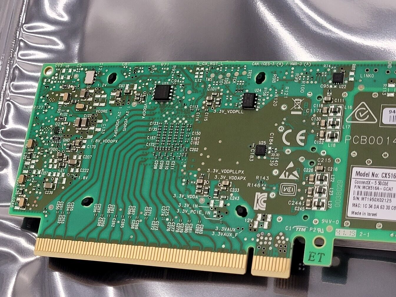 Mellanox MCX516A-GCAT - 50GBe Dual Port QSFP28 PCI-e NIC