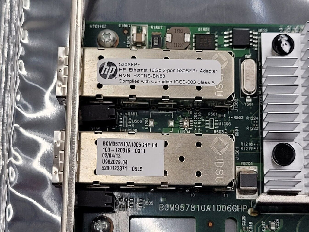 530SFP+ HP Dual Port 10GB SFP+ Ethernet Adapter Card PCIe 656244-001 652503-B21