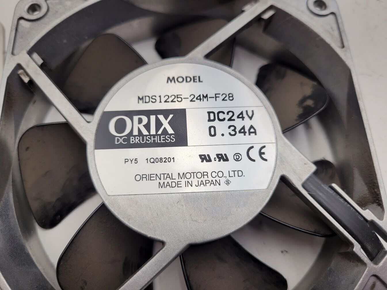 Lot of 46x Orix DC Brushless MDS1225-24M-F28 24VDC Fan 24VDC 0.34A 3000RPM