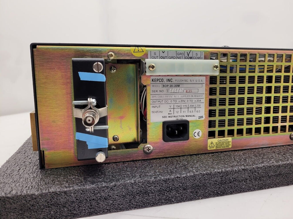 Kepco BOP 20-20M Full 4-Quadrant Bipolar Power Supply Operational Amp +/-20V 20A