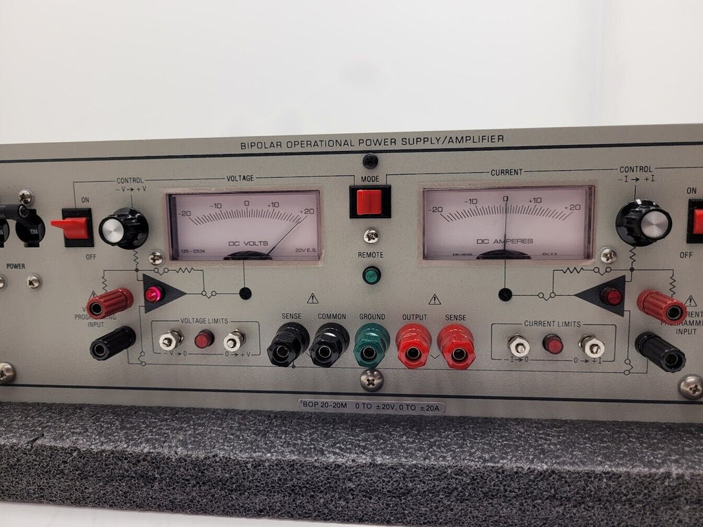 Kepco BOP 20-20M Full 4-Quadrant Bipolar Power Supply Operational Amp +/-20V 20A