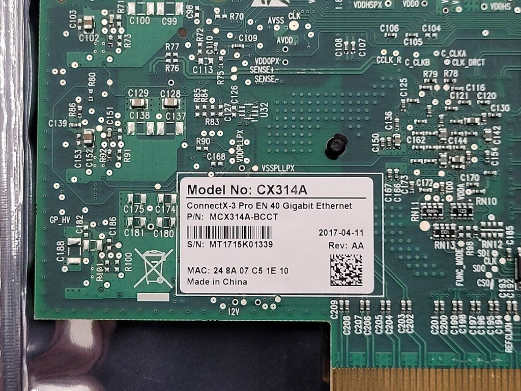 Mellanox CX314A MCX314A-BCCT ConnectX-3 Pro 40GbE Dual-Port QSFP
