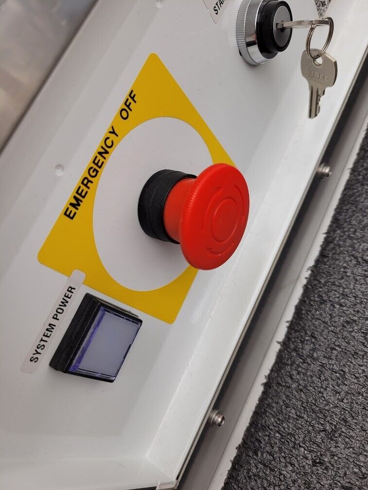 3x Custom Idec EMO Keyed Switch Power Panel On-Off System Panels