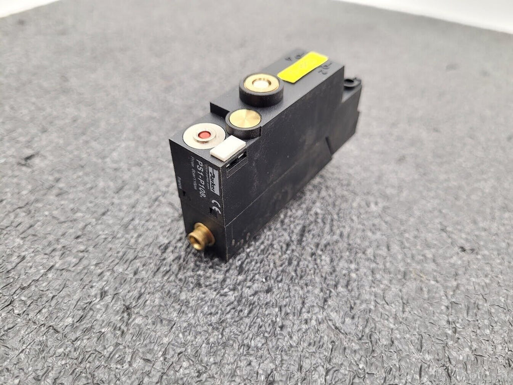 Parker PS1-P108. Line Mounted Pressure Switch w/Manual Override 24-115V AC/DC