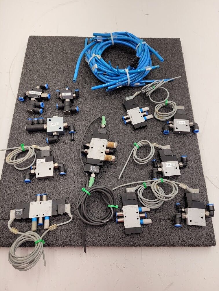 Lot 8 of Festo Electro Pneumatic Solenoid Valve Manifold Robot Control 24VDC