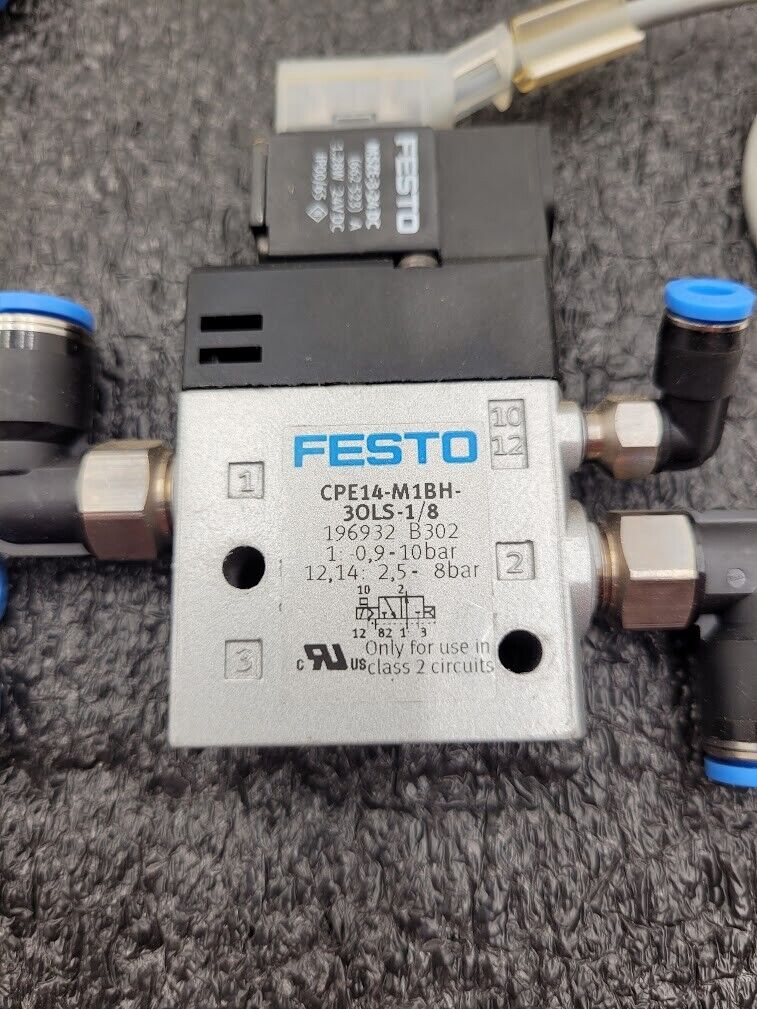 Lot 8 of Festo Electro Pneumatic Solenoid Valve Manifold Robot Control 24VDC