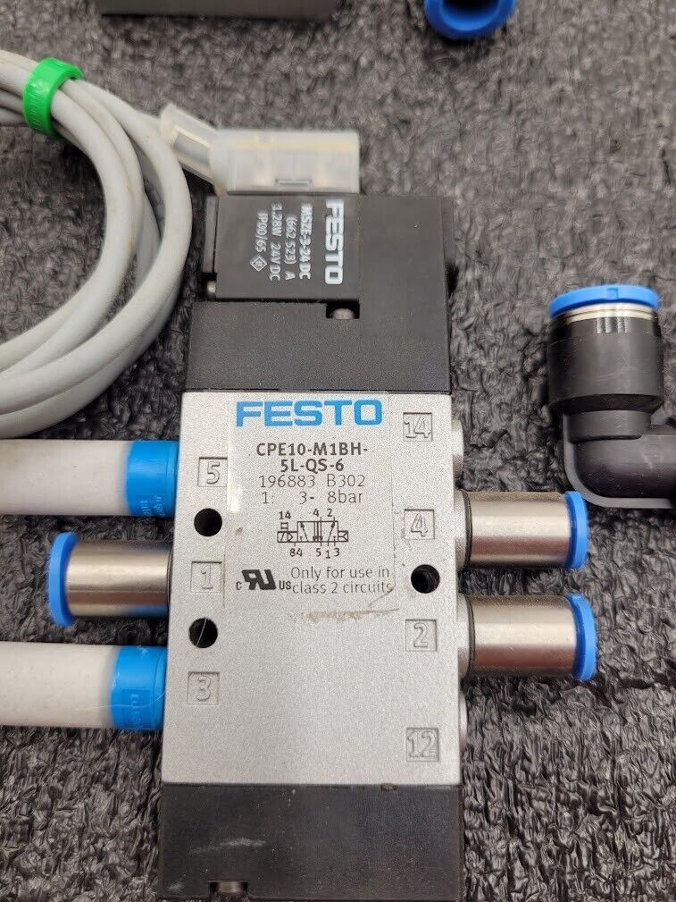Lot 8 of Festo Electro Pneumatic Solenoid Valve Manifold Robot Control 24VDC