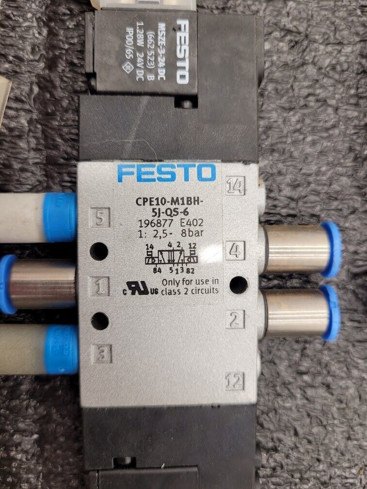 Lot 8 of Festo Electro Pneumatic Solenoid Valve Manifold Robot Control 24VDC