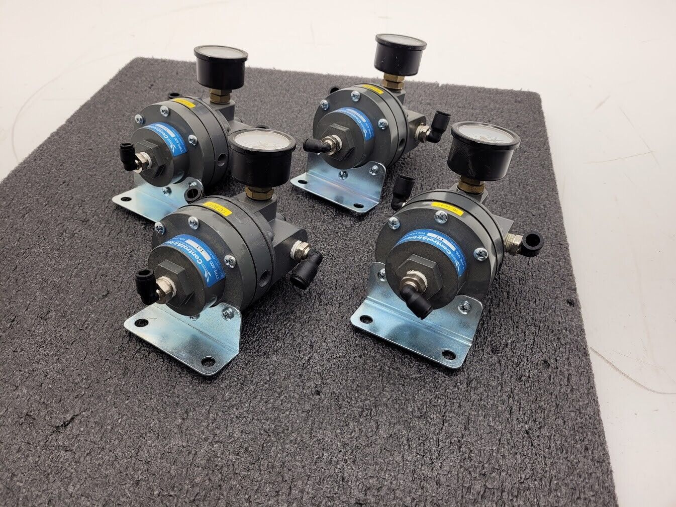 Lot of 4x ControlAir Type 600 Volume Booster 1:1 Ratio 250psi 1/4" NPT Ports