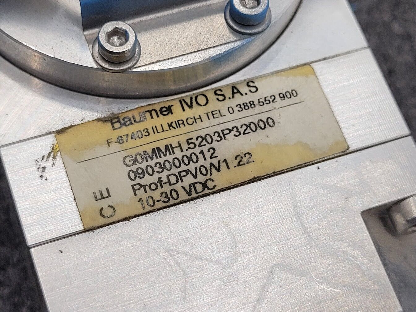 Baumer Rotary Hollow Shaft Absolute Encoder Profibus 8192 PPR 14mm hole 10-30VDC