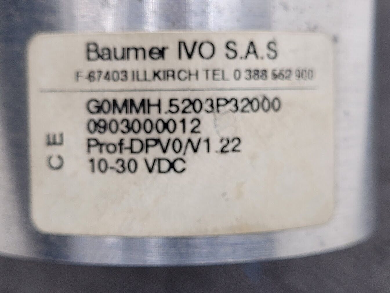 Baumer Rotary Hollow Shaft Absolute Encoder Profibus 8192 PPR 14mm hole 10-30VDC