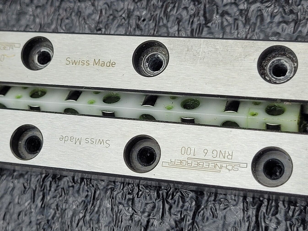 8x Schneeberger RNG 6 100 Linear Bearings Stage Guide Cross Roller Guideway