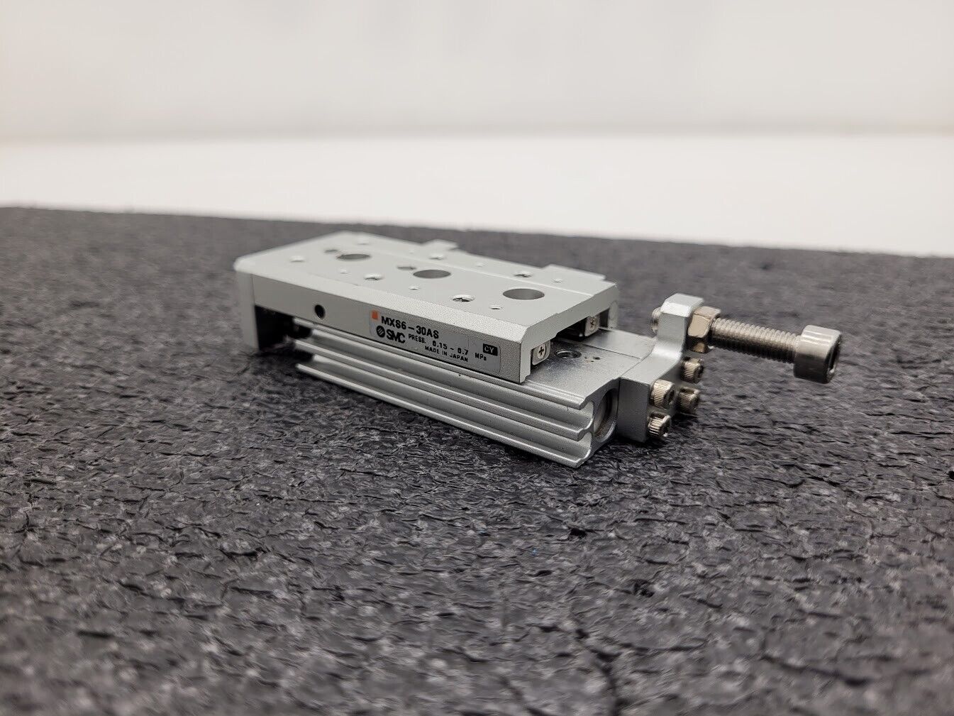 SMC MXS6-30AS Pneumatic Cylinder Linear Air Slide Table Actuator w/ Stops