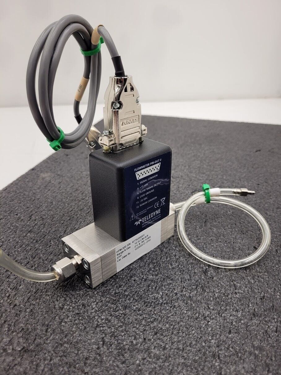 Teledyne HFM-300 Mass Flow Meter Controller 10 SCCM/AIR Working Pull