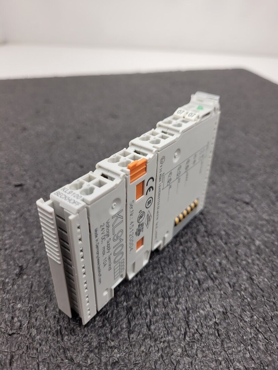 Beckhoff KL9100 Voltage Supply Terminal 24VDC 10A