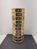 Lot of 10x Hogentogler U.S.A. Standard Test Sieve ASTM E-11 20um - 150um +Covers