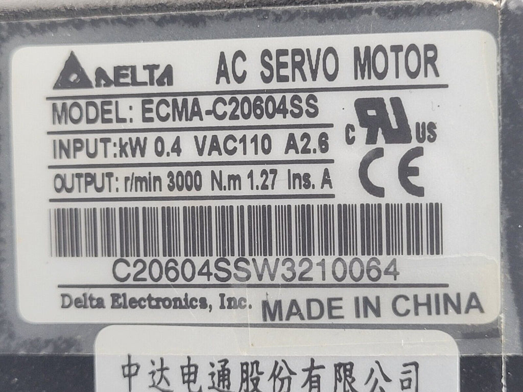 Delta ECMA-C20604RS Servo ASD-B2-0421-B 400W Drive Apex AD090-P1 100:1 Ratio