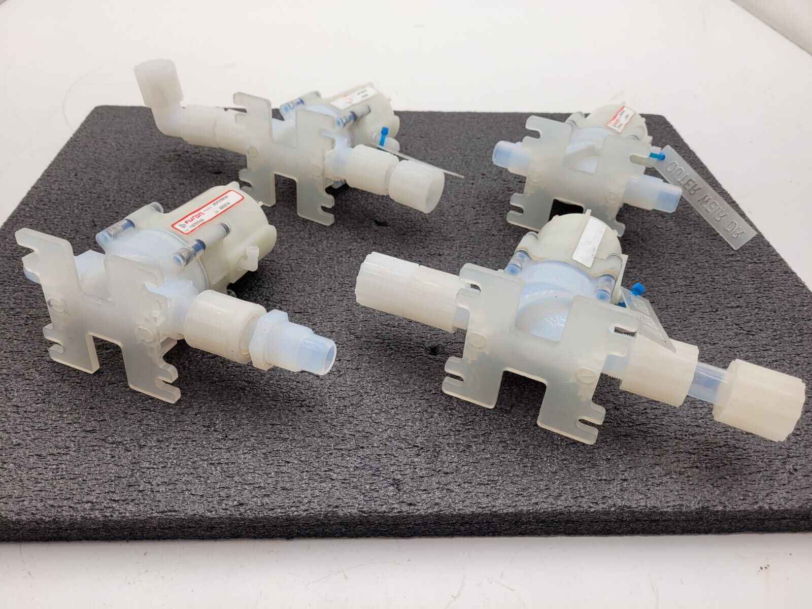 4x AMAT Furon High Purity Valve 1107510-001 JV2-F1212NC-B-1 3/4" Air Actuated