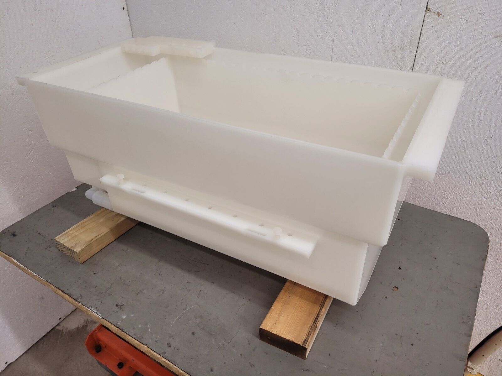 PTFE High Purity Liquid Bath Acid Rinse Tank  10"x10"x21" Tank Inside Unit C