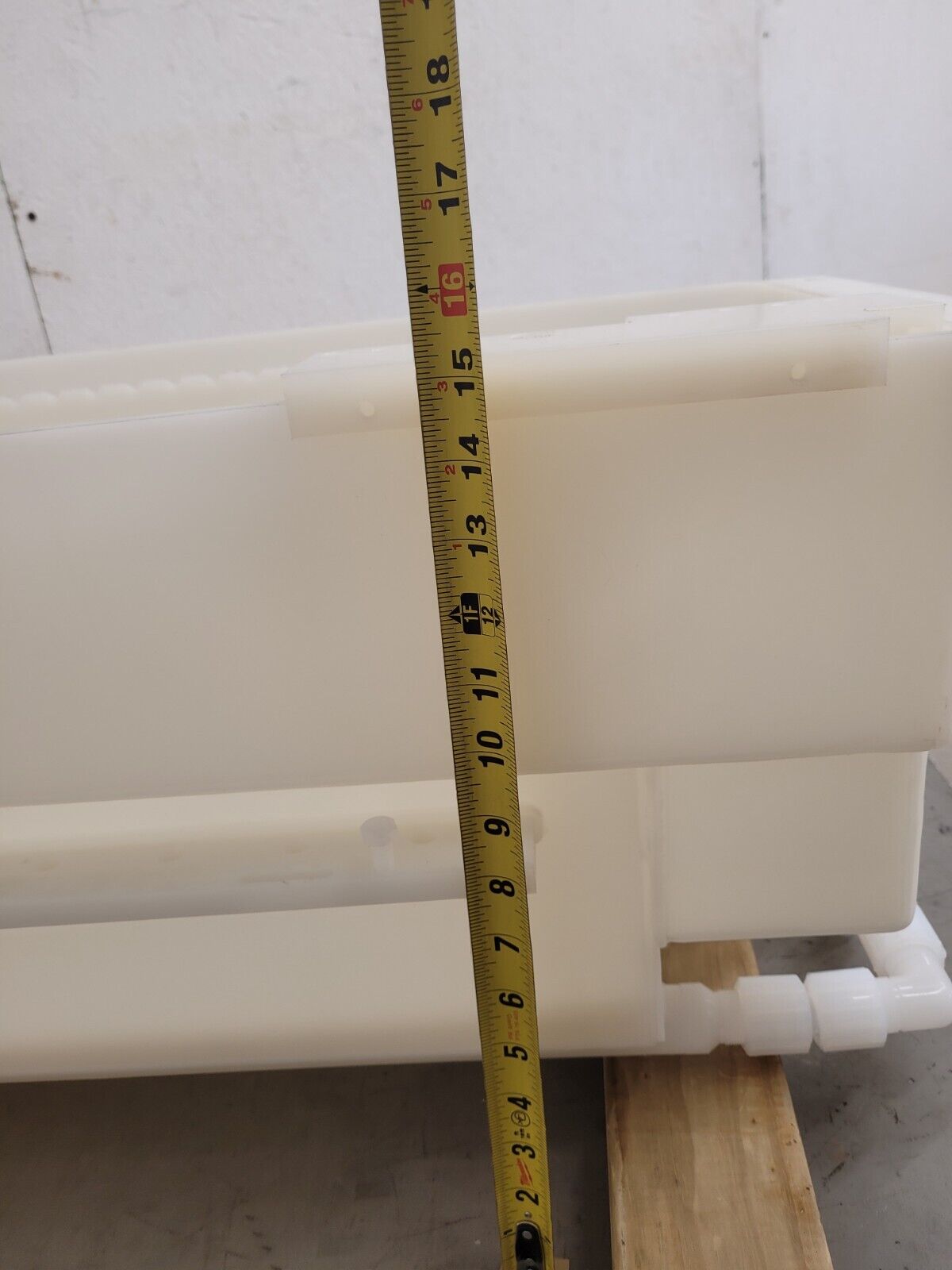 PTFE High Purity Liquid Bath Acid Rinse Tank  10"x10"x21" Tank Inside Unit C