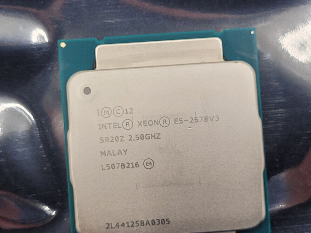 Lot of 2x Intel Xeon E5-2678V3 SR20Z 2.50GHz 12 Cores CPU 120W 30MB LGA2011-3
