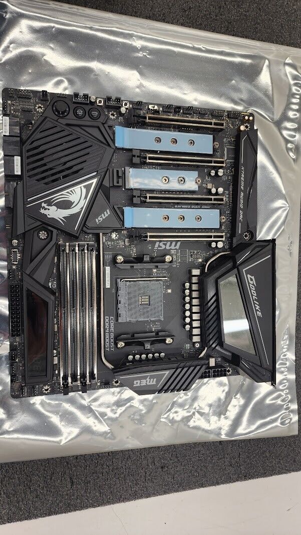 MSI MEG X570 GODLIKE Motherboard AMD AM4 DDR4 E-ATX Mainboard Parts or Repair