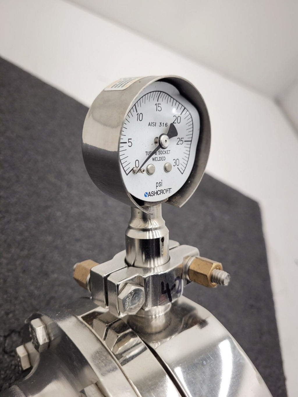 2" Sanitary Fitting 316L Stainless 100PSI Liquid Pressure Regulator 17806-147