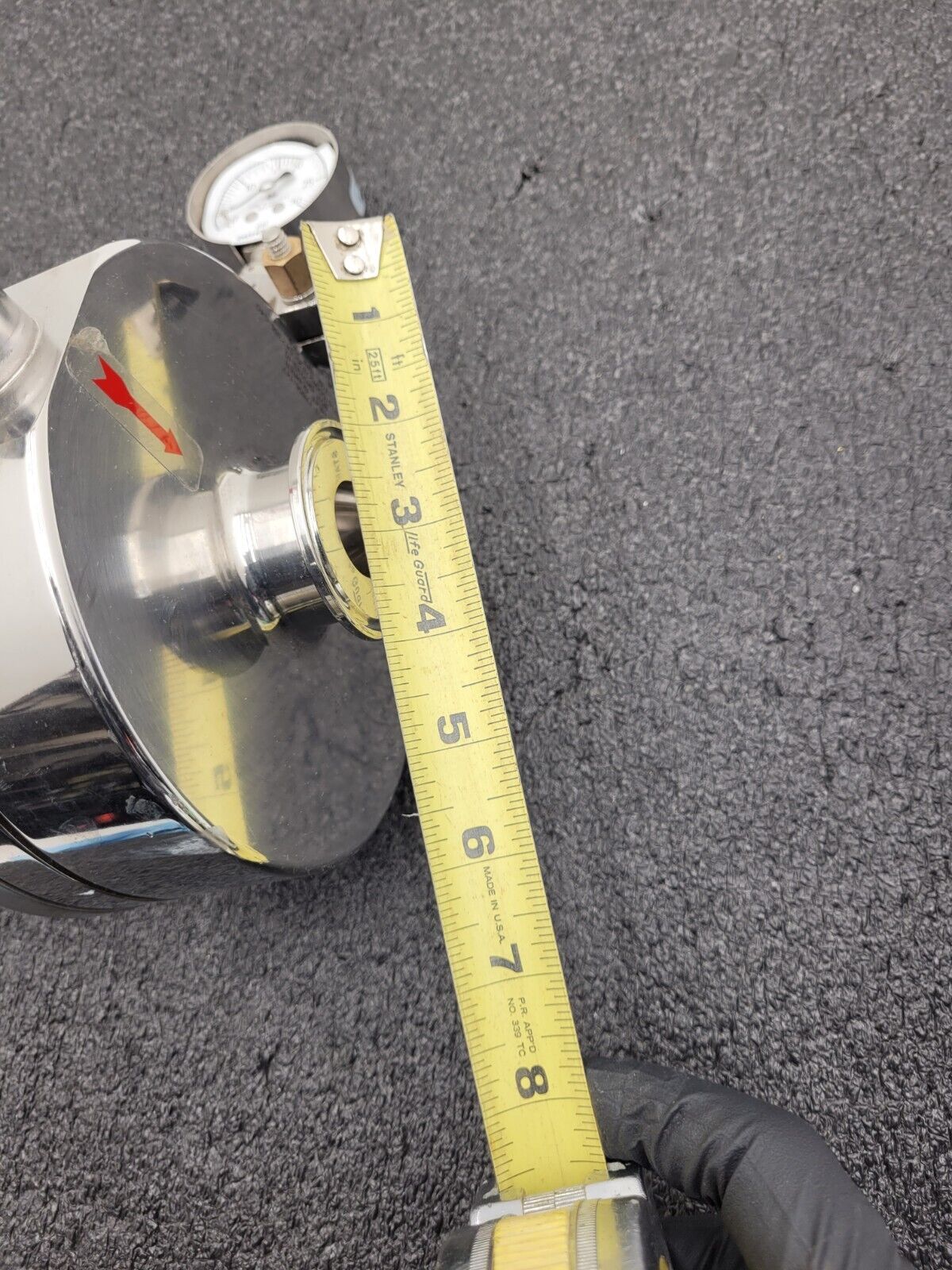 2" Sanitary Fitting 316L Stainless 100PSI Liquid Pressure Regulator 17806-147