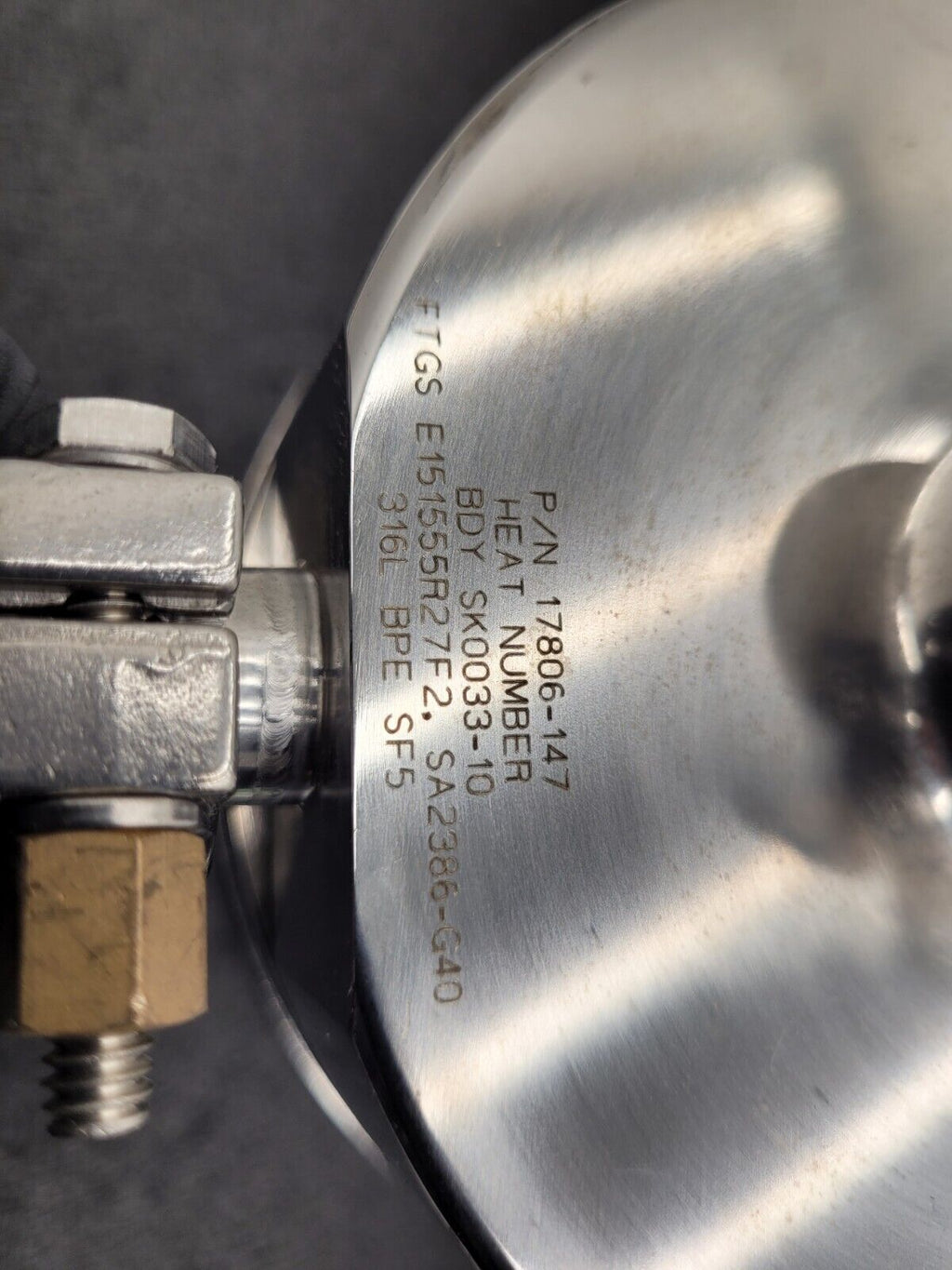 2" Sanitary Fitting 316L Stainless 100PSI Liquid Pressure Regulator 17806-147