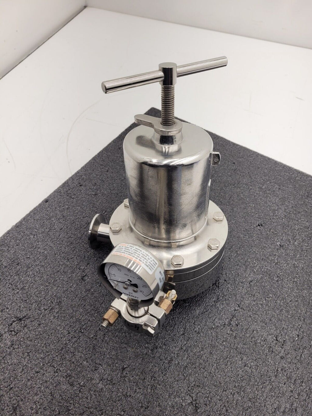 2" Sanitary Fitting 316L Stainless 100PSI Liquid Pressure Regulator 17806-147 B