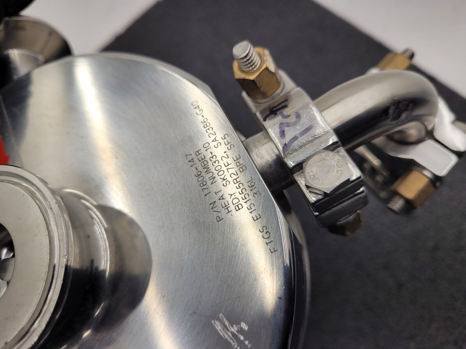 2" Sanitary Fitting 316L Stainless 100PSI Liquid Pressure Regulator 17806-147 B