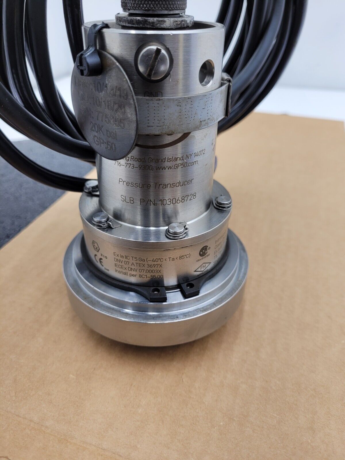 GP50 Pressure Transducer 370GIDSDDK-A349 20K PSI H20 Water Service