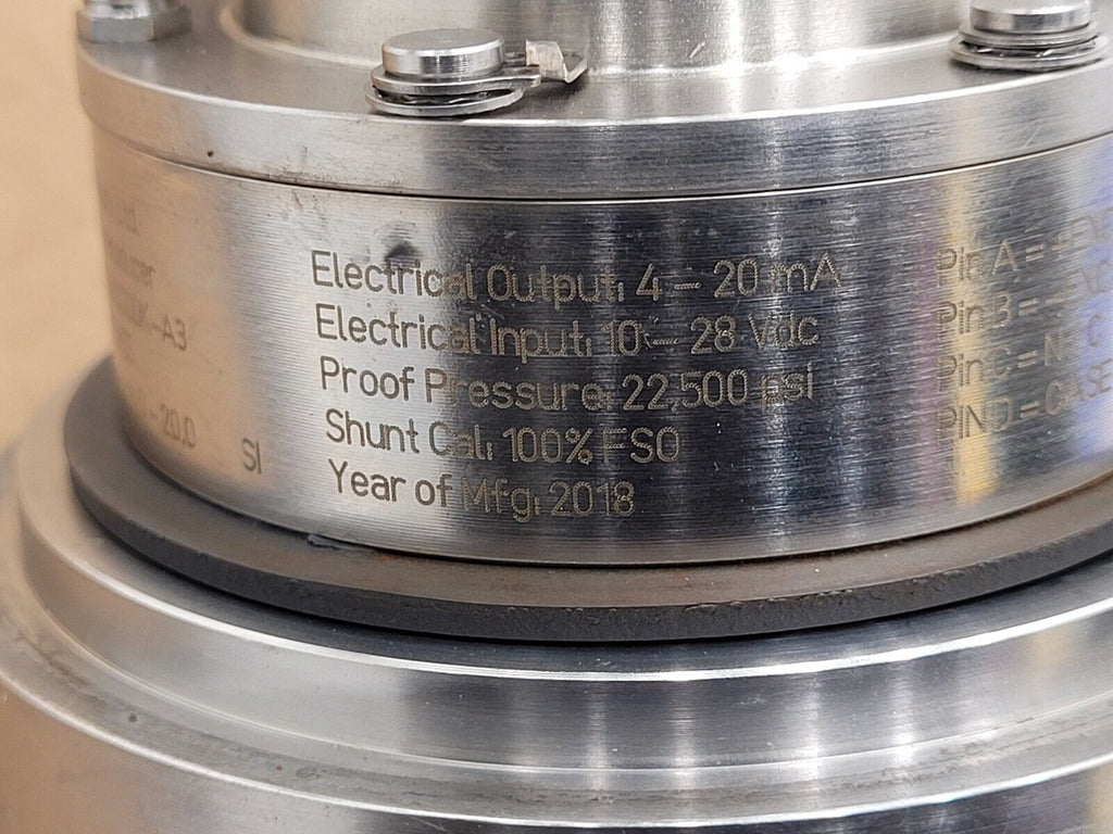 GP50 Pressure Transducer 370GIDSDDK-A349 20K PSI H20 Water Service